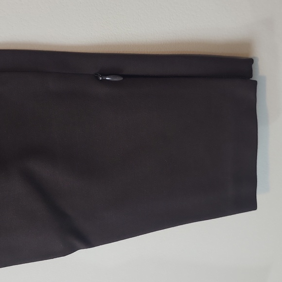 TALBOTS Brown Rayon Blend Wide Elastic Band Waist Skinny Pants with Zip Ankle - Picture 7 of 13